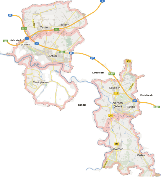 Das Einzugsgebiet der AWO
